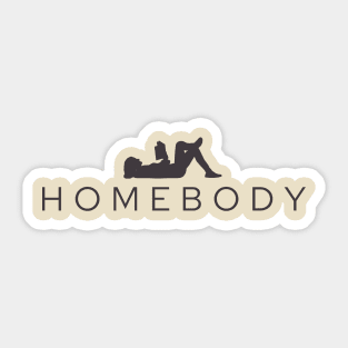 Homebody Book Lover Sticker